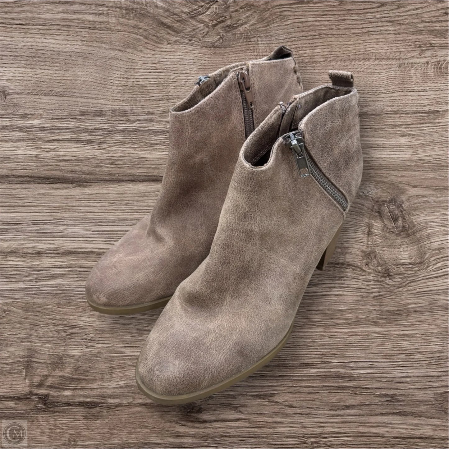 Boots Ankle Heels By Report In Brown, Size: 8