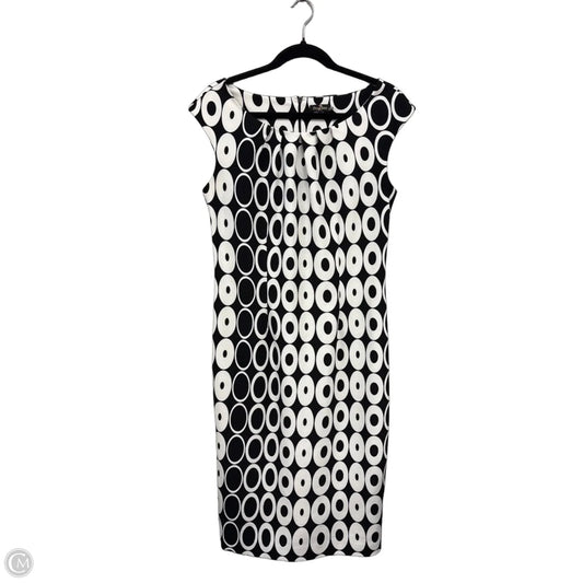 Dress Casual Midi By Clothes Mentor In Black & White, Size: 8
