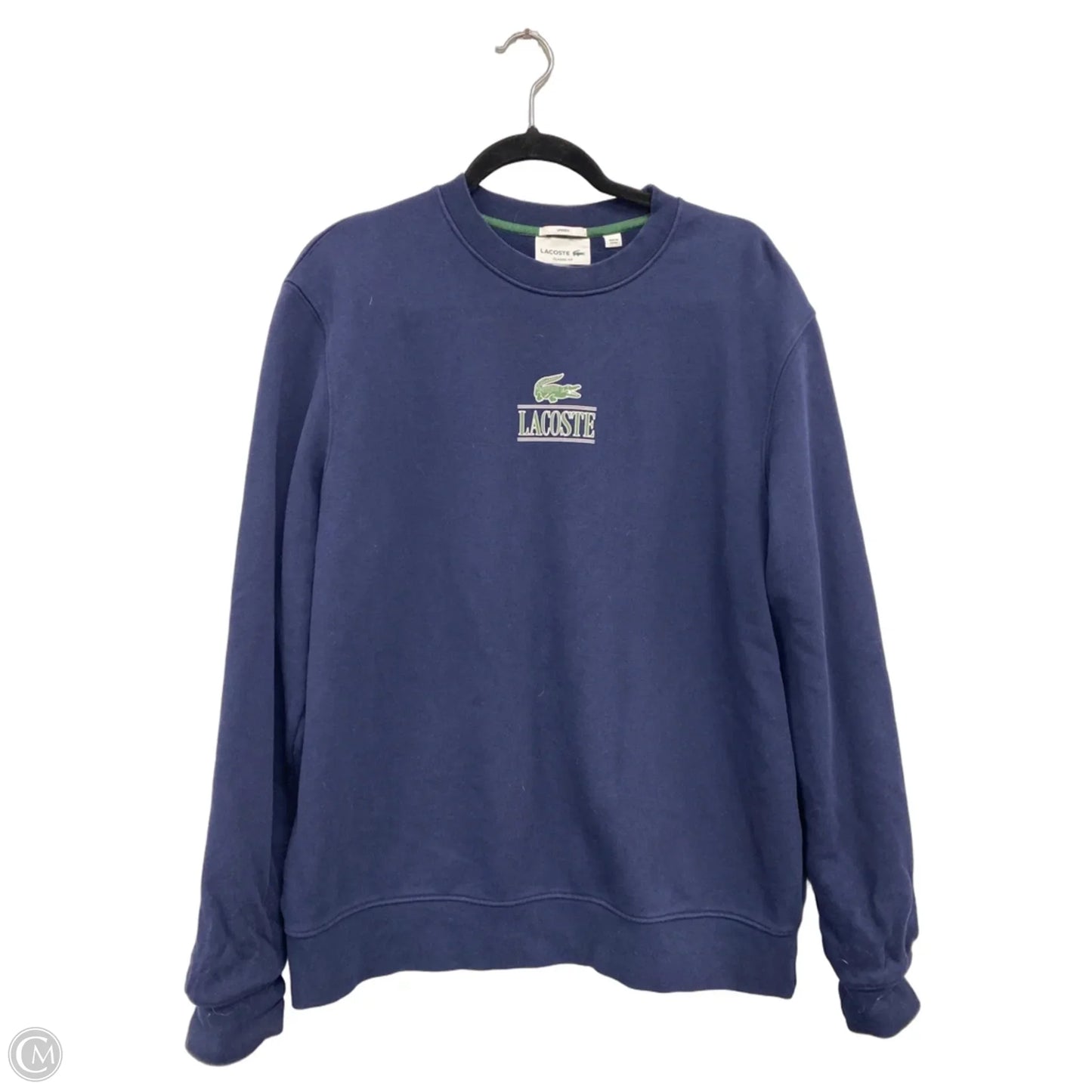 Sweatshirt Crewneck By Lacoste In Blue, Size: Xl