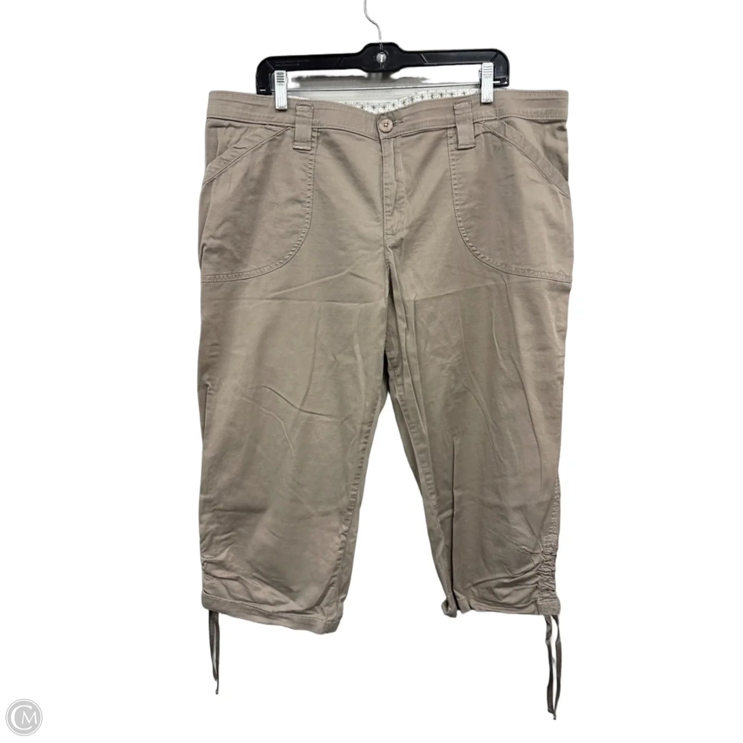 Pants Cropped By Lee In Brown, Size: 24