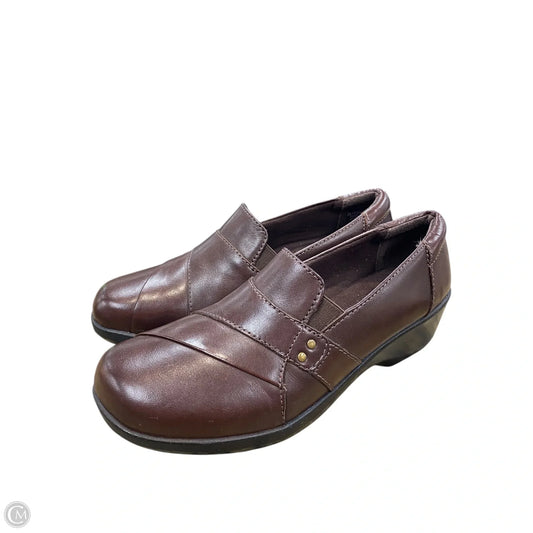 Shoes Heels Platform By Clarks In Brown, Size: 7