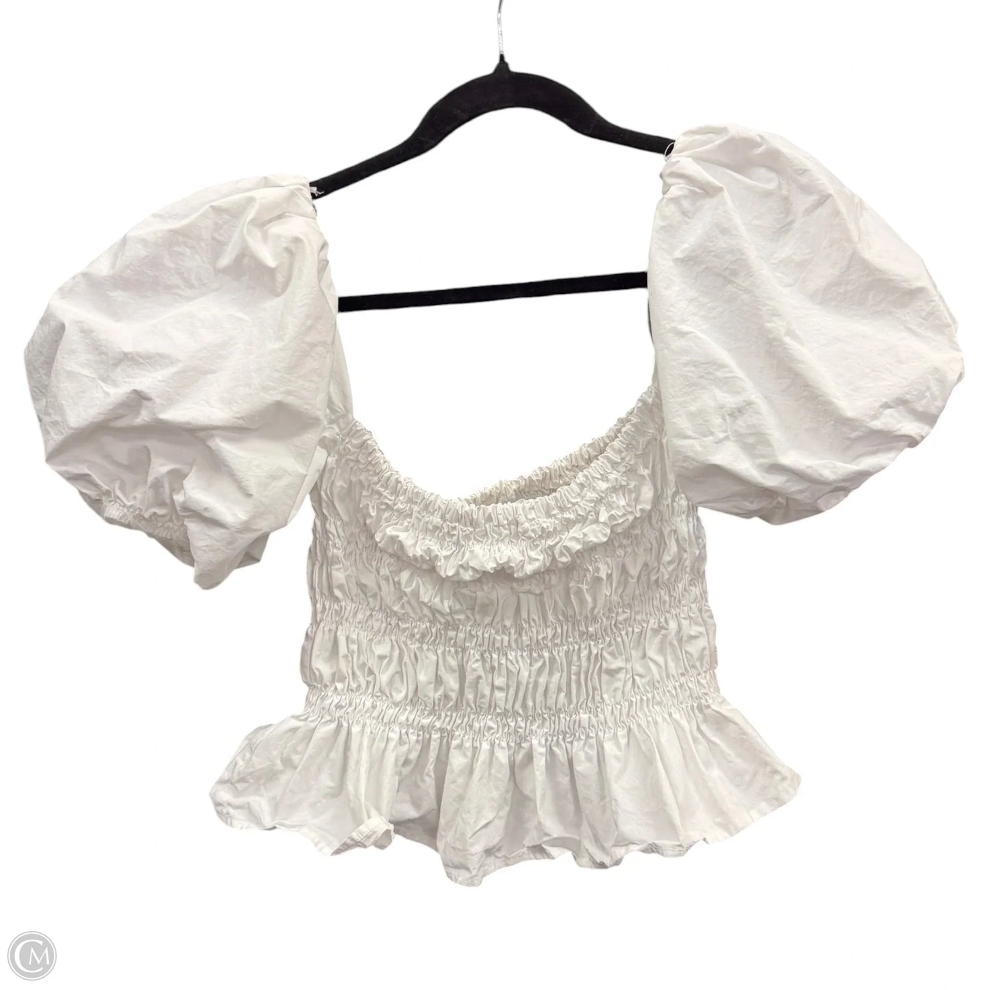 Top Short Sleeve By Astr The Label In White, Size: M