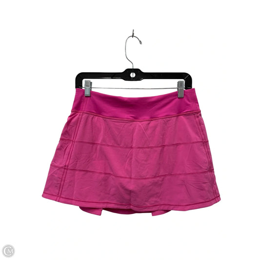 Athletic Skort By Lululemon In Pink, Size: 6