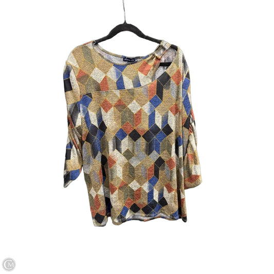 Top Long Sleeve By Clothes Mentor In Multi-colored, Size: 3x