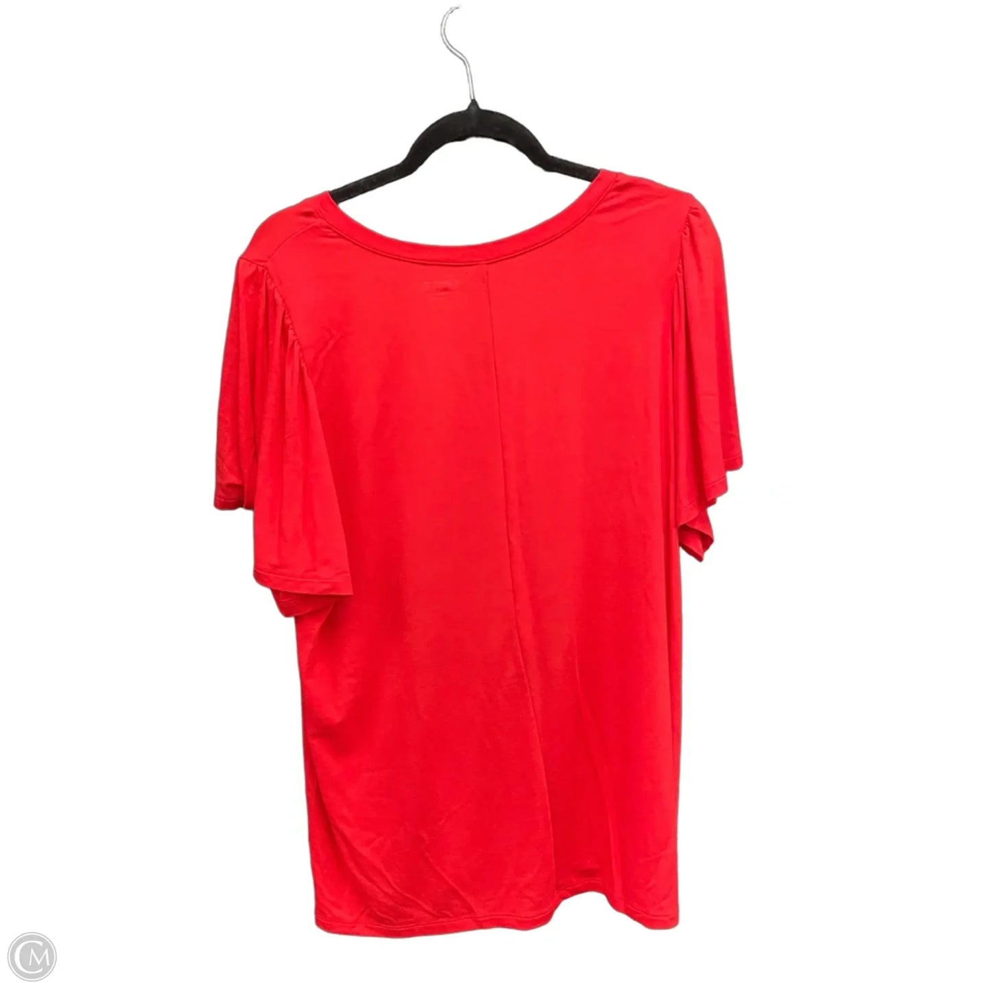 Top Short Sleeve Basic By Loft In Red, Size: Xl