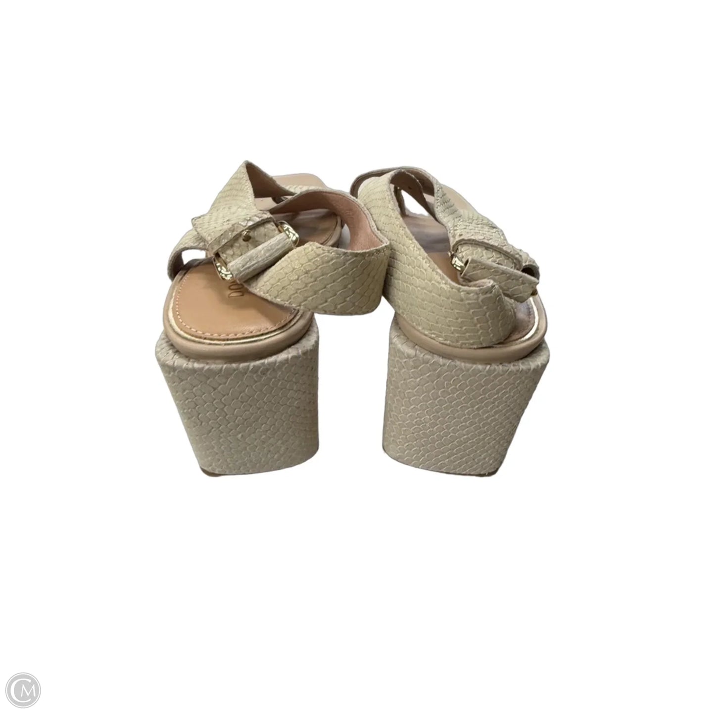 Shoes Heels Block By Donald Pliner In Taupe, Size: 8.5
