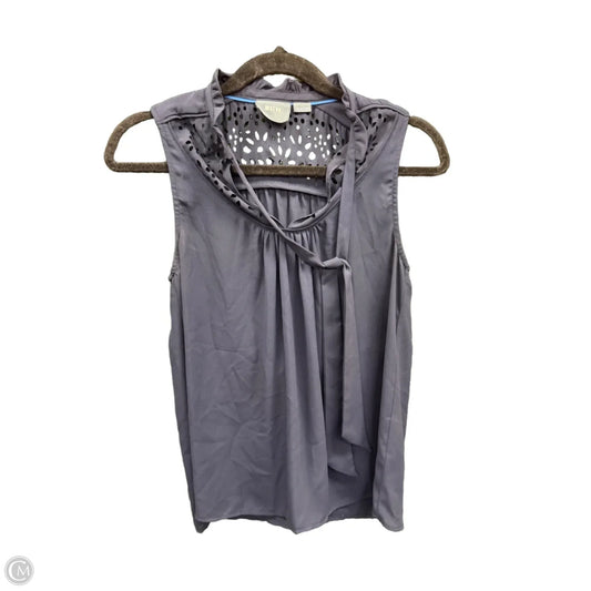 Top Sleeveless By Maeve In Navy, Size: 2