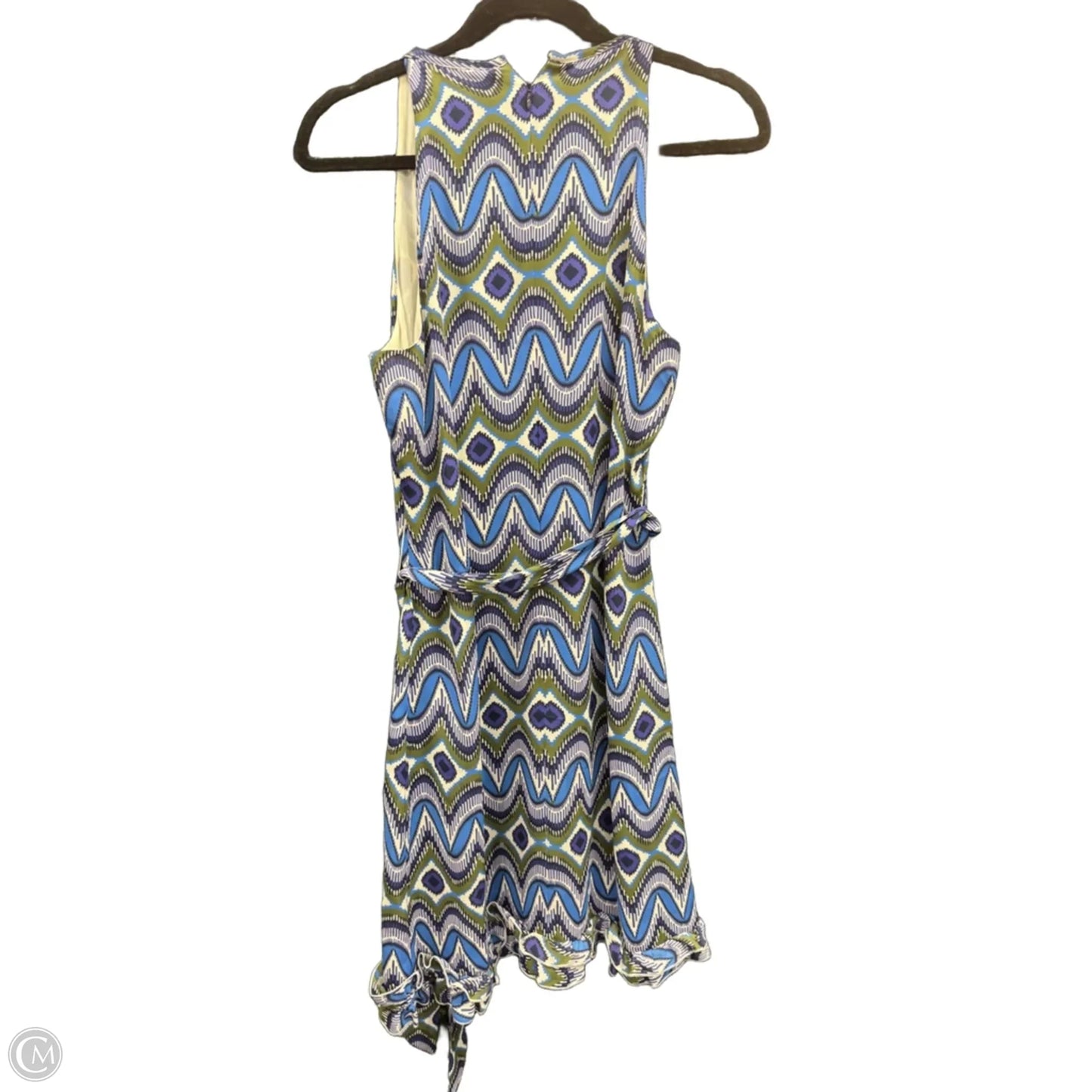 Dress Designer By Tory Burch In Blue & Green, Size: 8