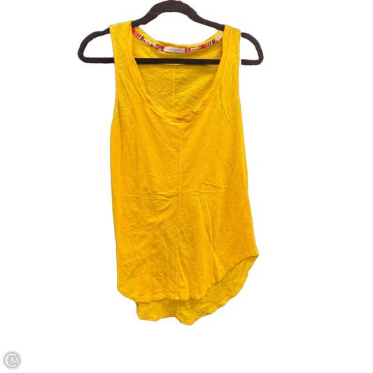 Top Sleeveless By Clothes Mentor In Yellow, Size: S