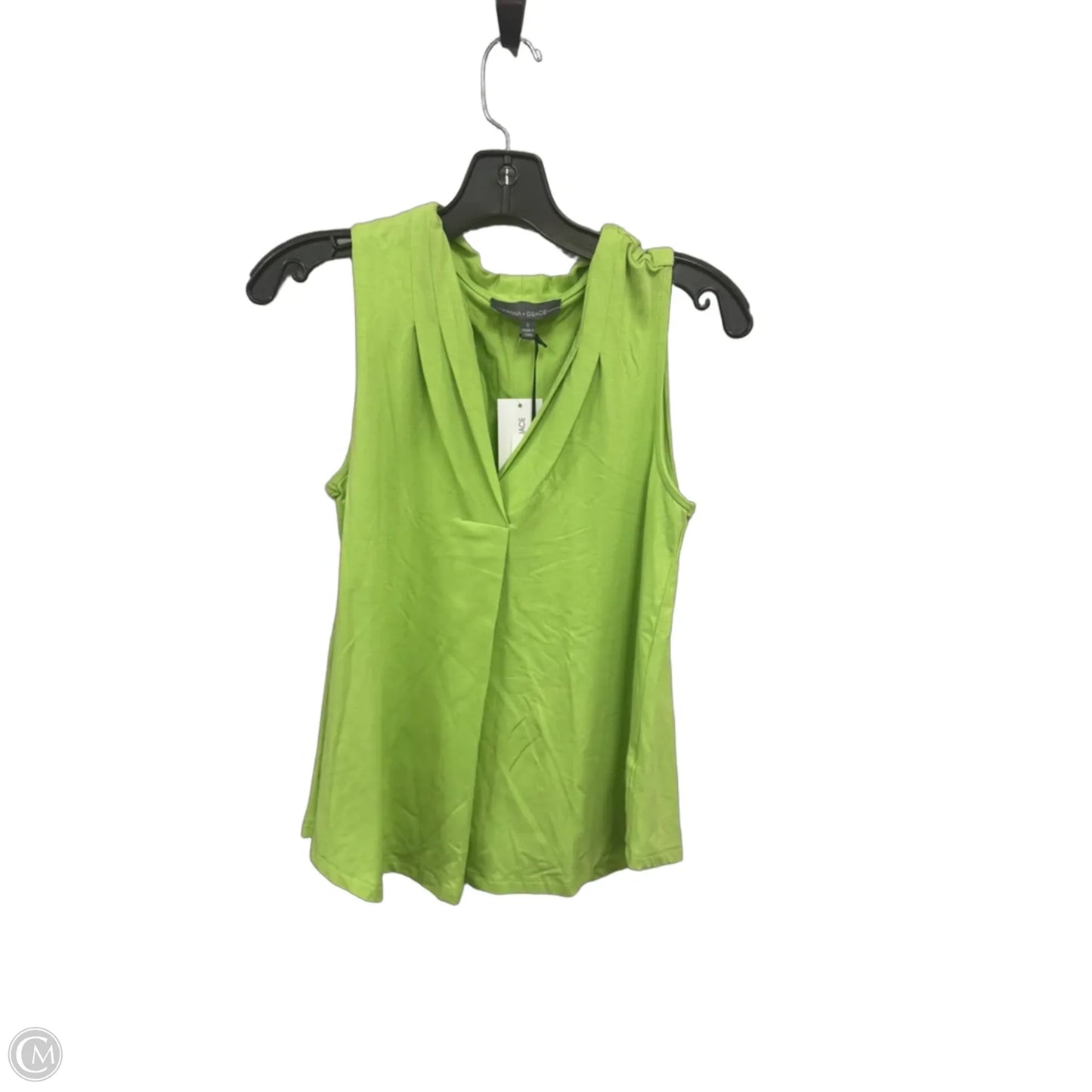 Top Sleeveless By Clothes Mentor In Green, Size: S