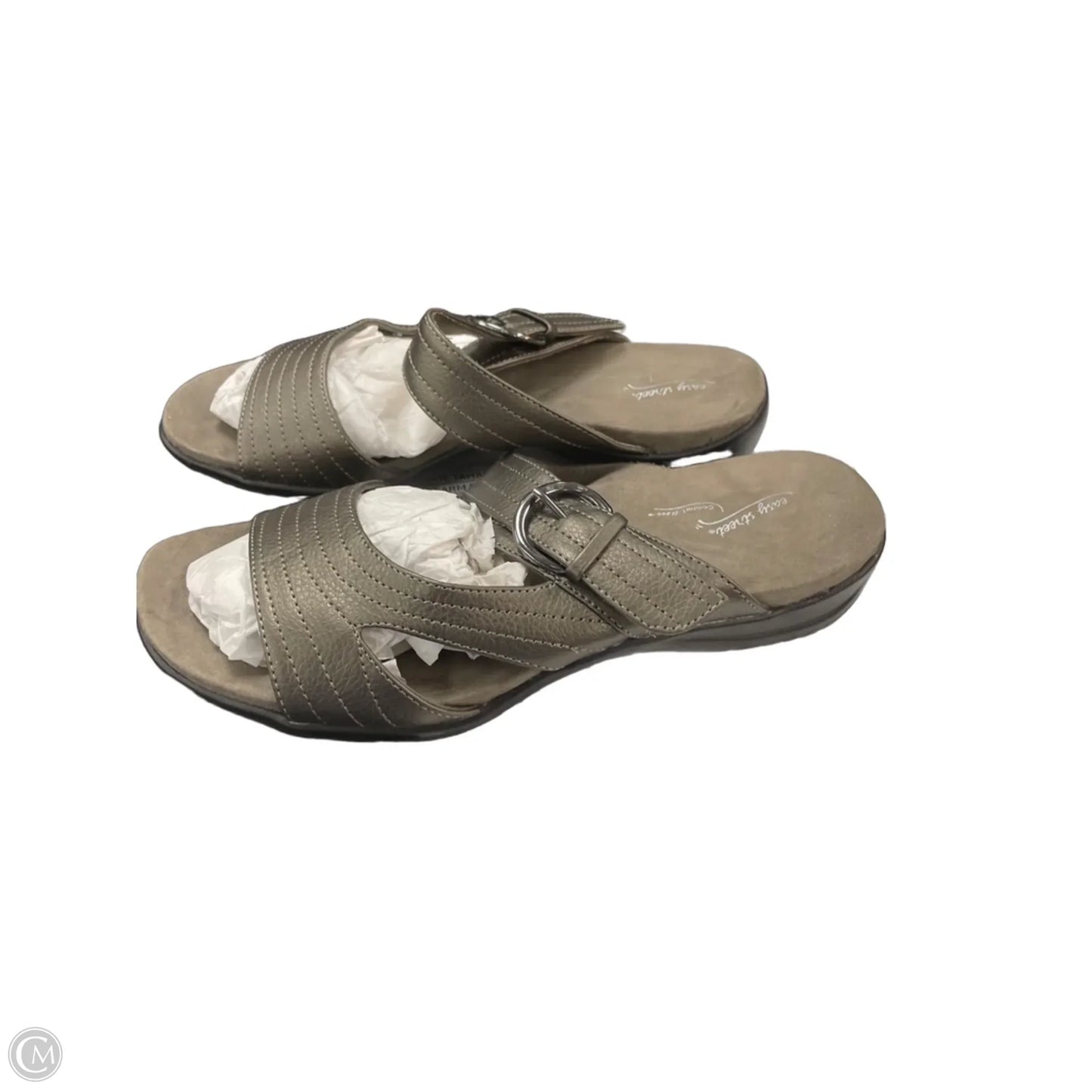 Sandals Flats By Easy Street In Brown, Size: 7.5