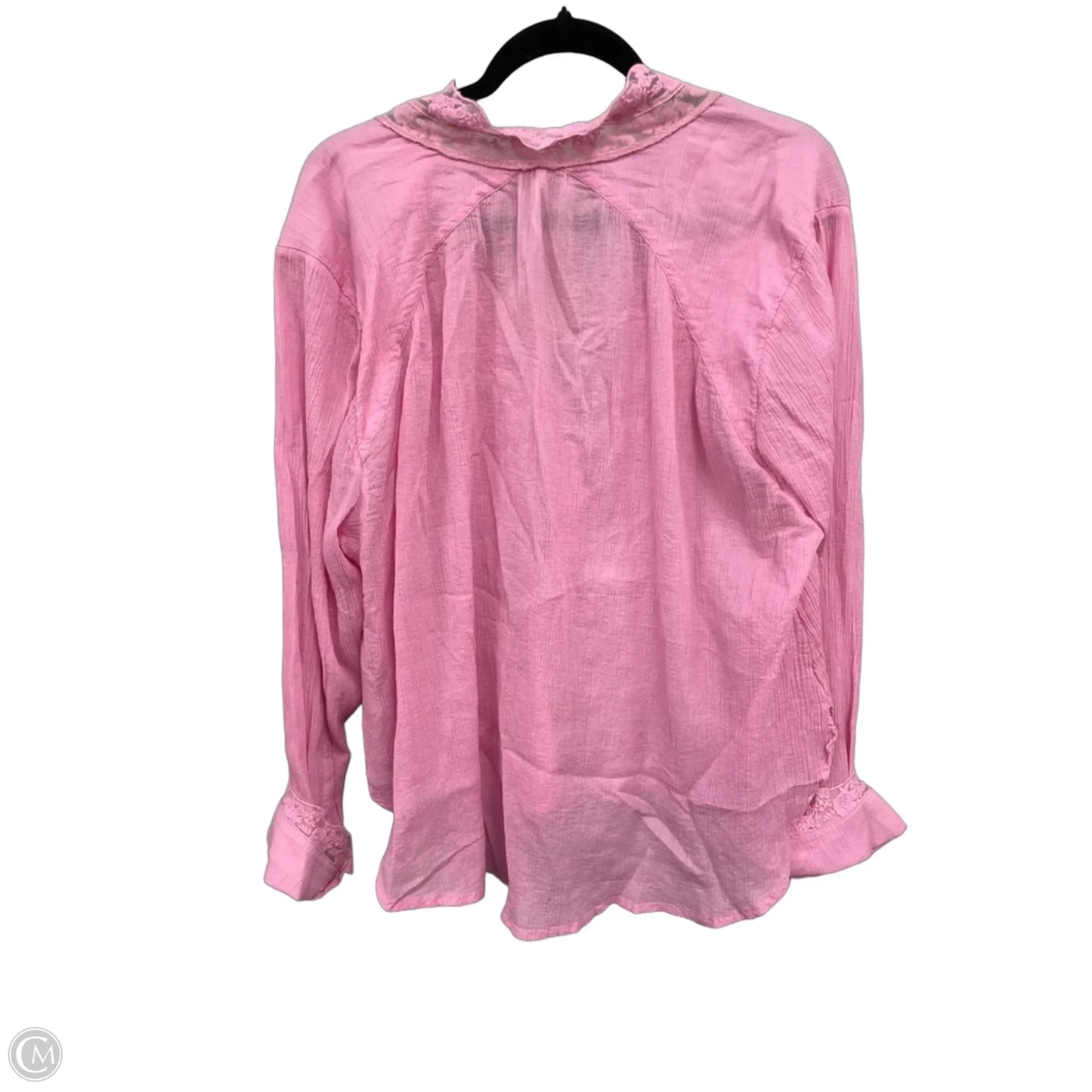 Top Long Sleeve By Free People In Pink, Size: Xl