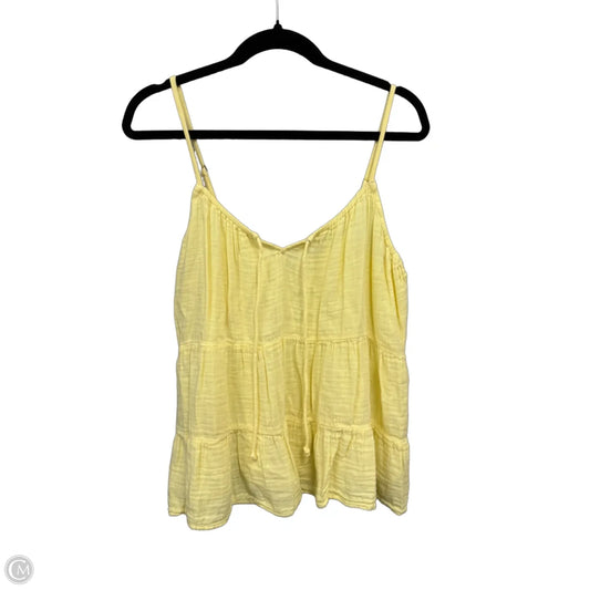 Top Sleeveless By Old Navy In Yellow, Size: L