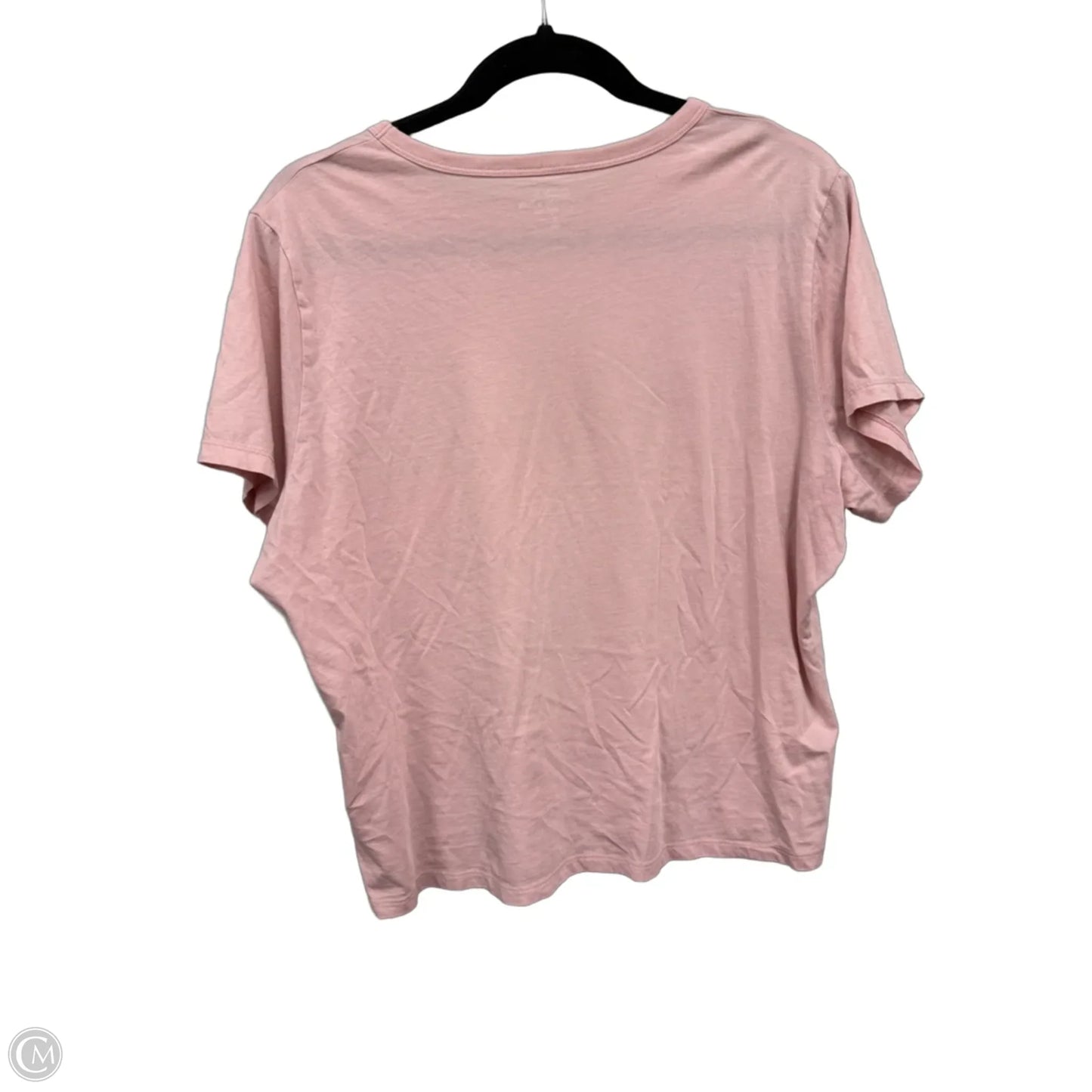 Top Short Sleeve Basic By Abercrombie And Fitch In Pink, Size: L