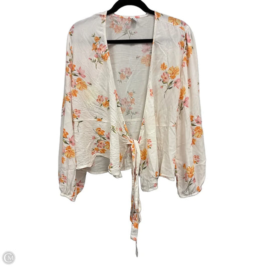 Top Long Sleeve By Old Navy In Floral Print, Size: L