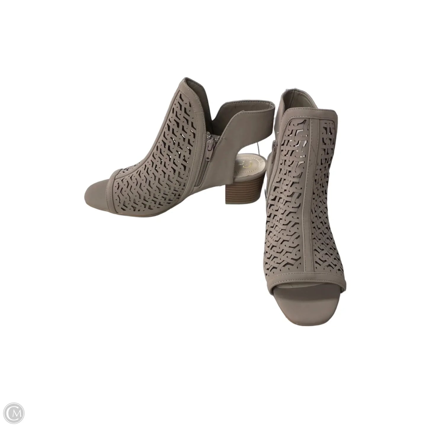 Shoes Heels Block By Clothes Mentor In Taupe, Size: 9