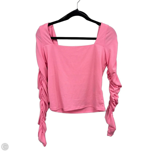 Top Long Sleeve By H&m In Pink, Size: M