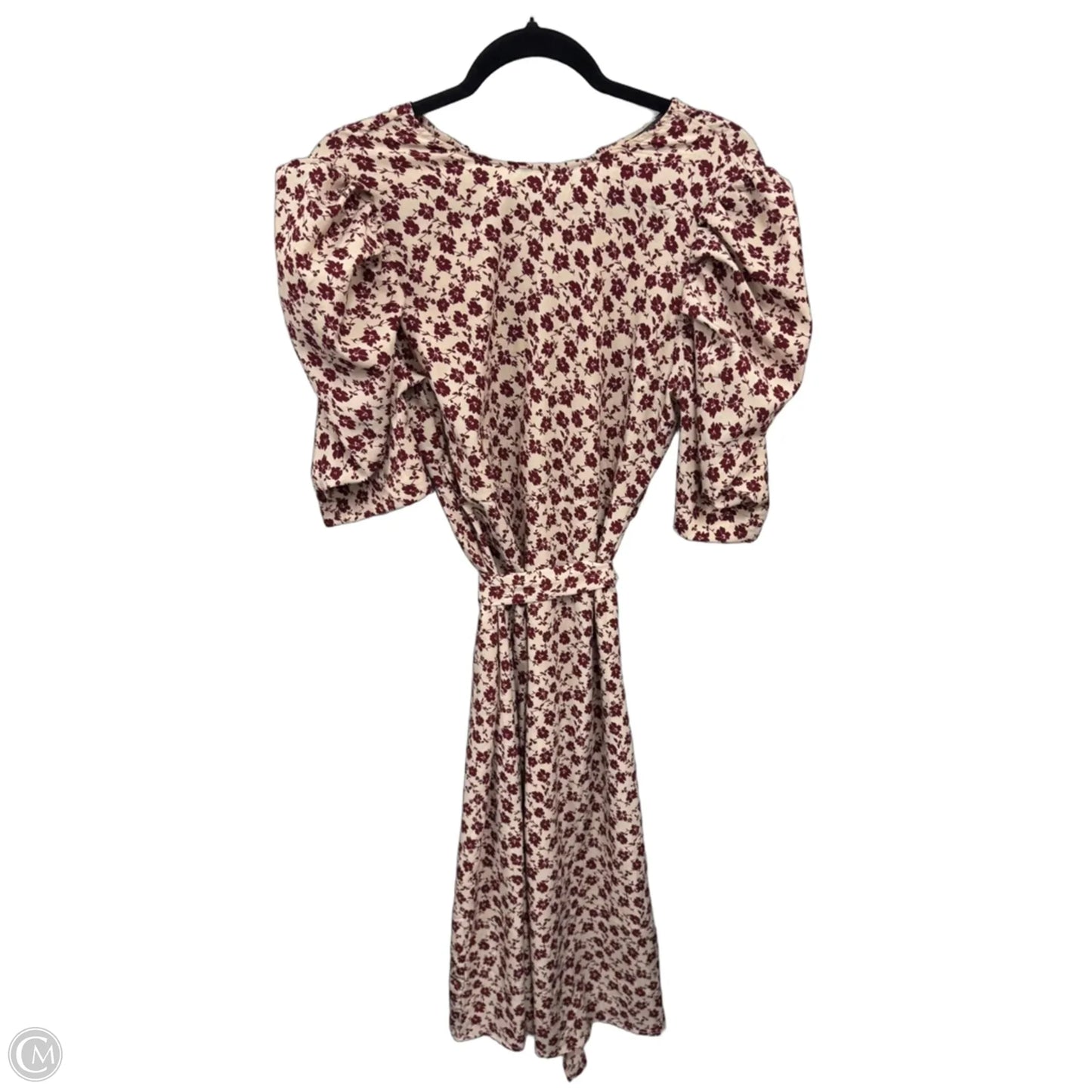 Dress Casual Maxi By Clothes Mentor In Cream & Red, Size: M