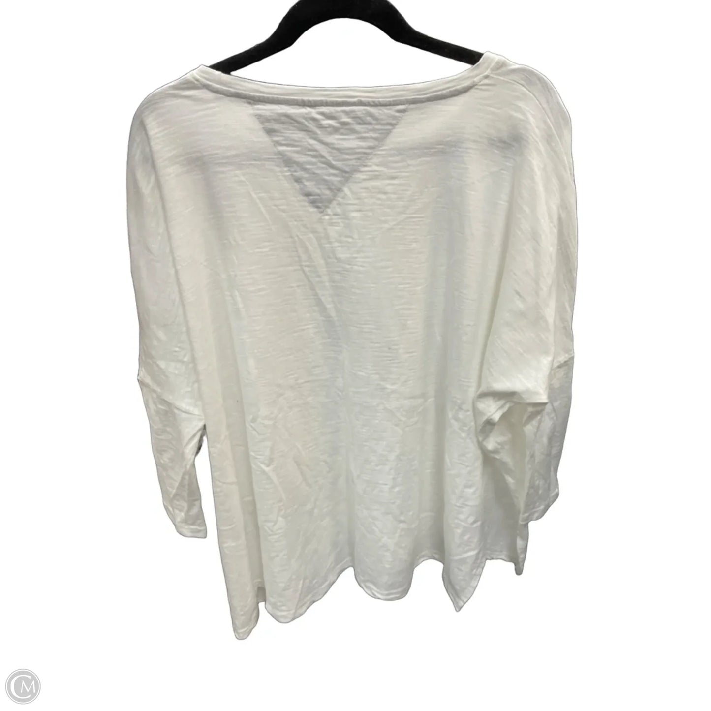Top Long Sleeve By Mer Sea In White, Size: Xl