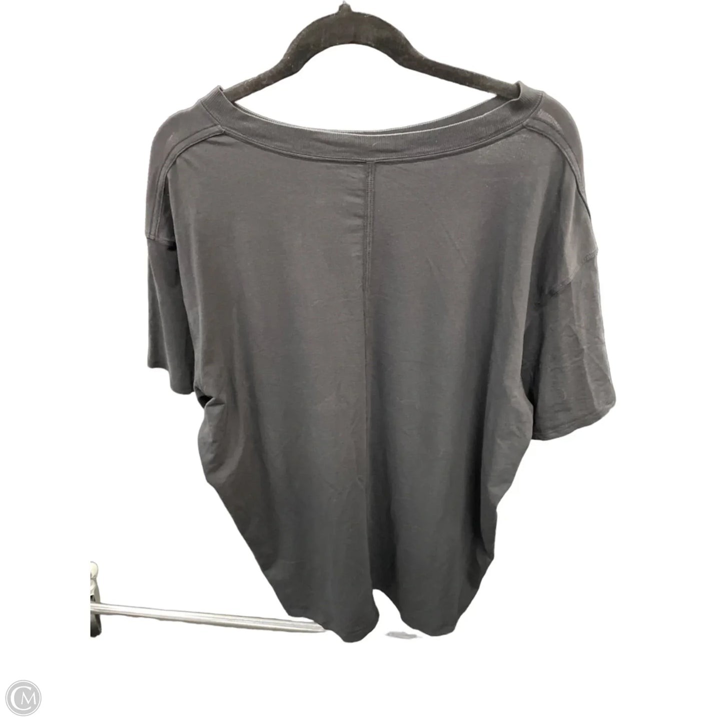 Athletic Top Short Sleeve By Lululemon In Black, Size: Xxl