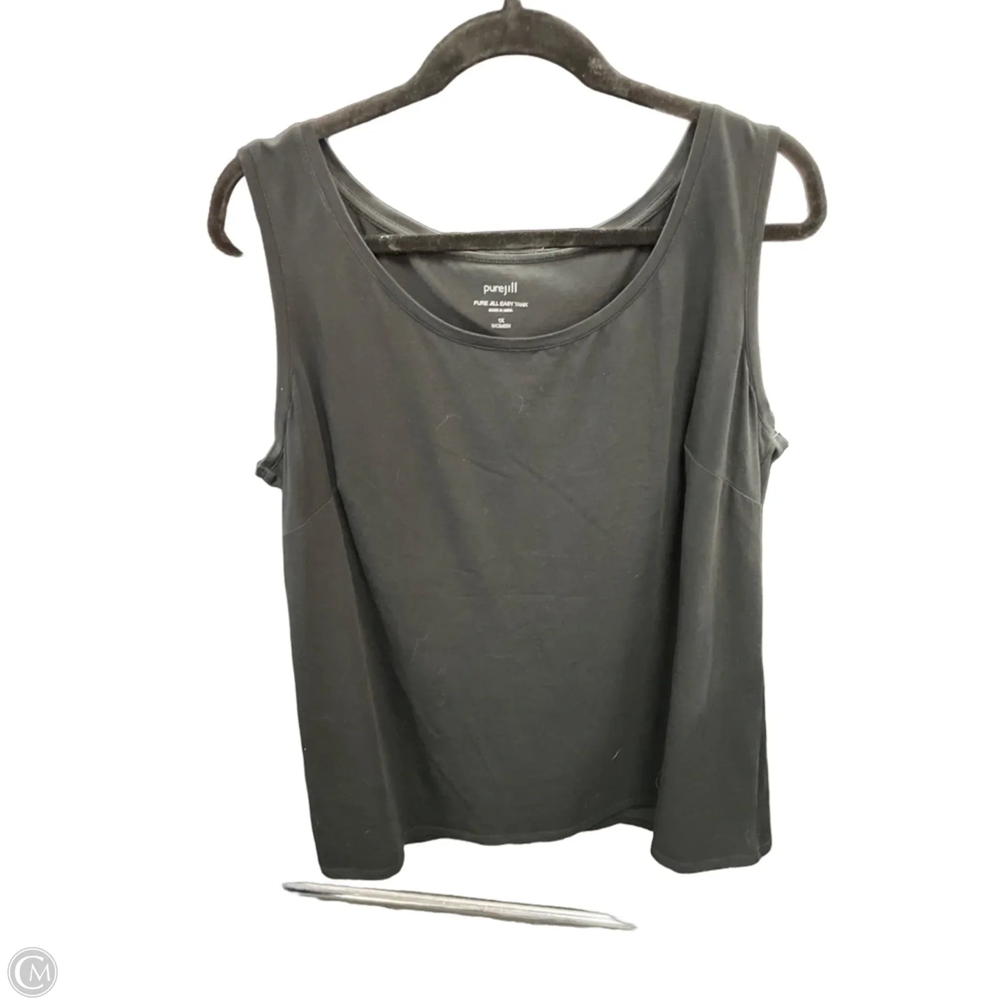 Tank Top By Pure Jill In Black, Size: 1x