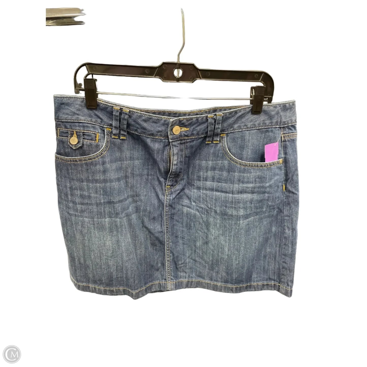 Skirt Mini & Short By Loft In Blue Denim, Size: 12