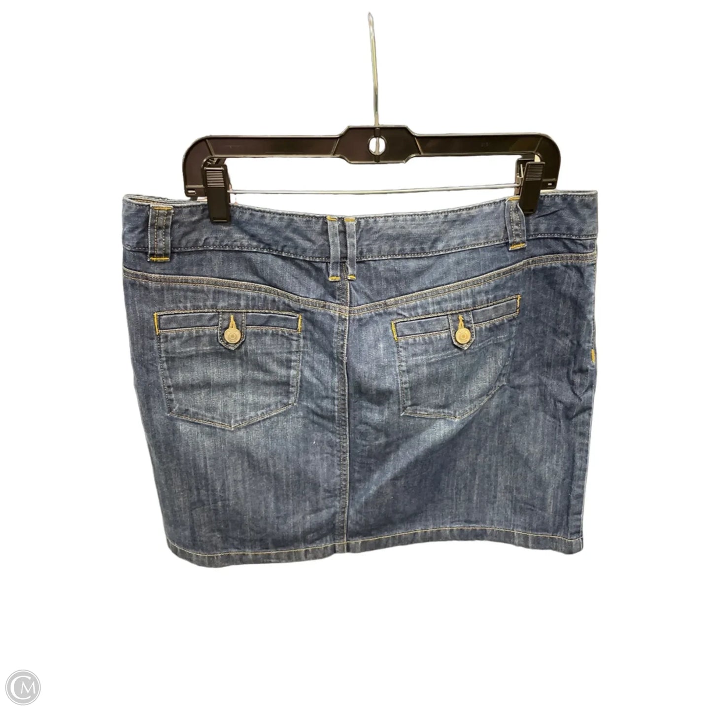 Skirt Mini & Short By Loft In Blue Denim, Size: 12