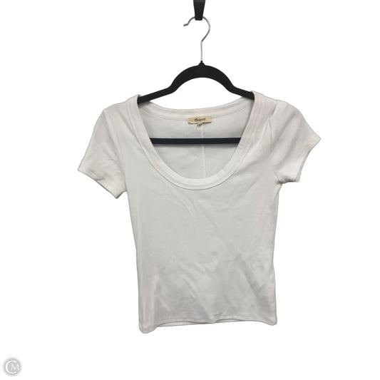 Top Short Sleeve By Madewell In White, Size: S