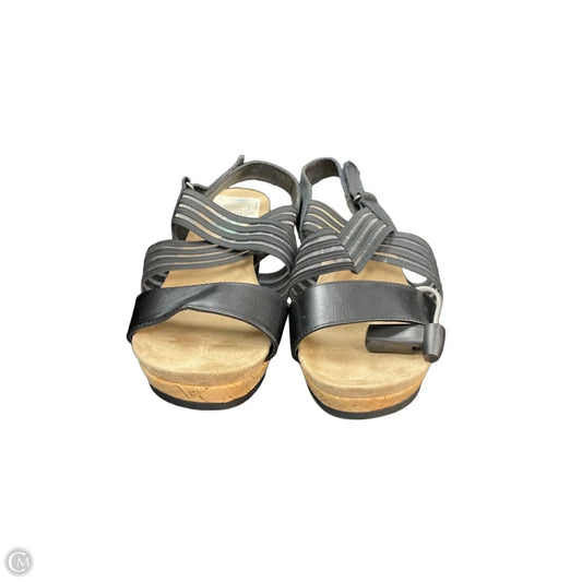 Sandals Heels Wedge By Bare Traps In Black, Size: 7.5