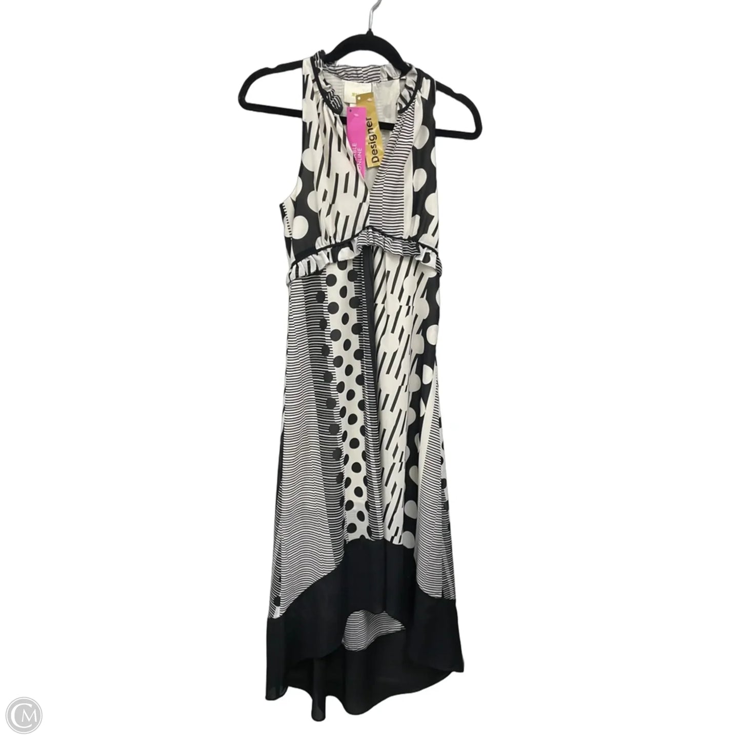 Dress Casual Maxi By Maeve In Black & White, Size: 0p