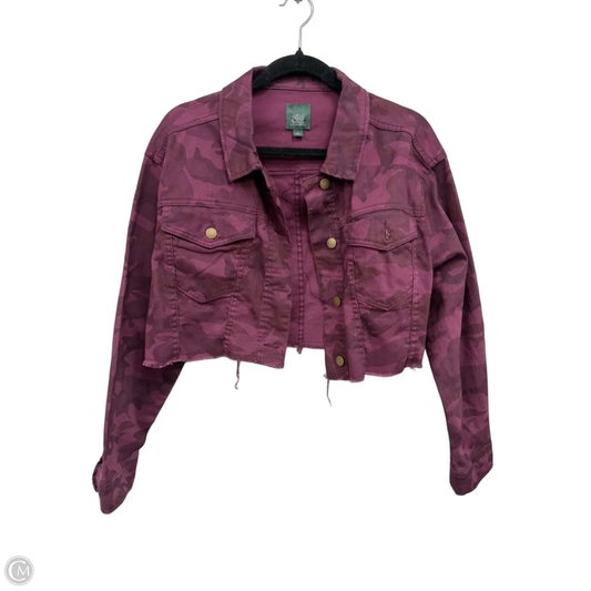 Jacket Denim By Wild Fable In Camouflage Print, Size: M