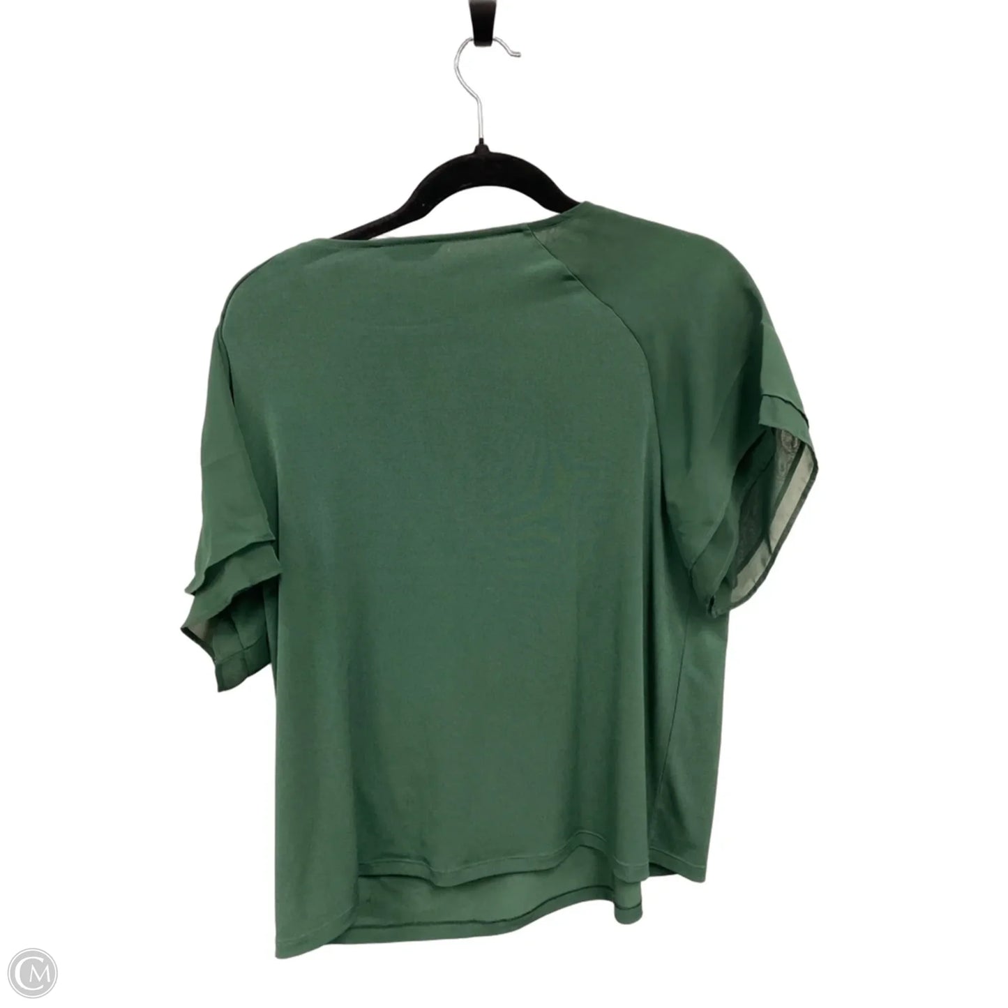 Top Short Sleeve By Calvin Klein In Green, Size: L