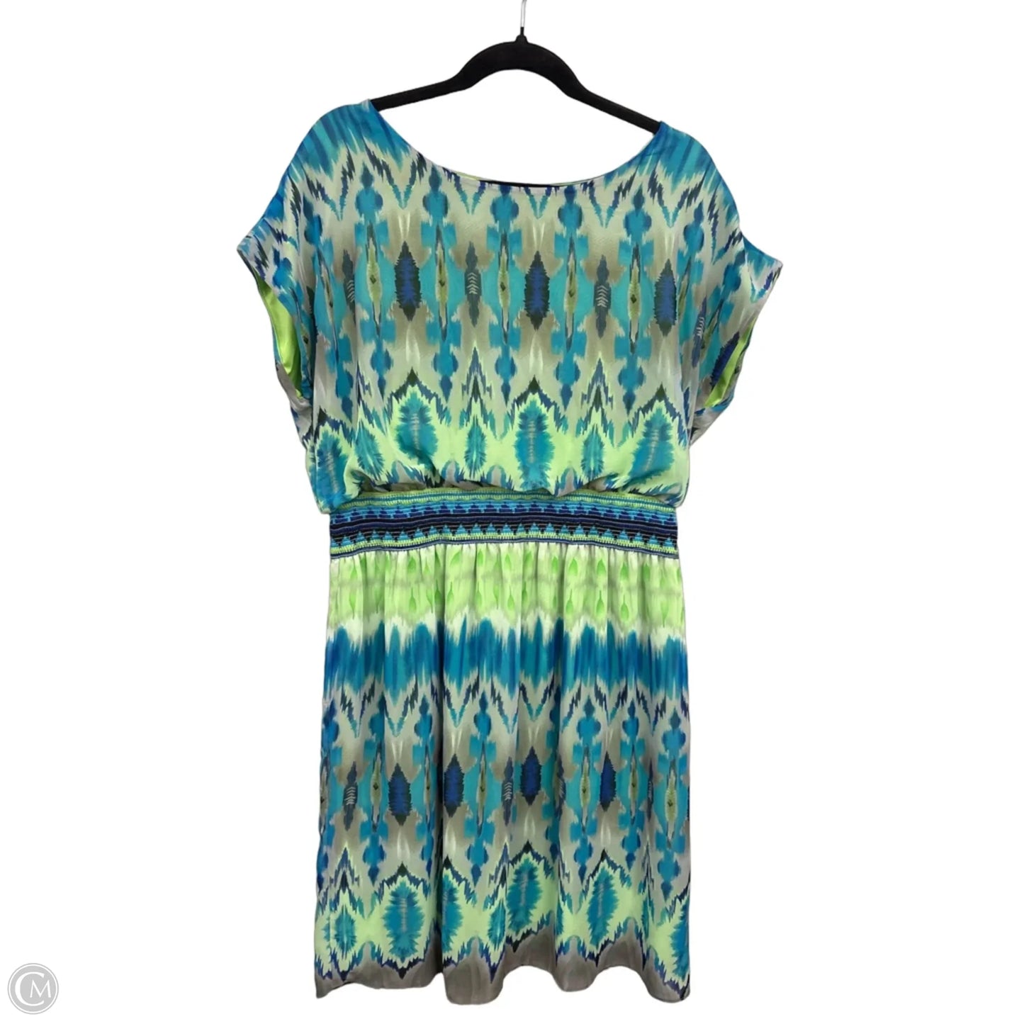 Dress Casual Midi By Tiana B In Blue & Green, Size: 16