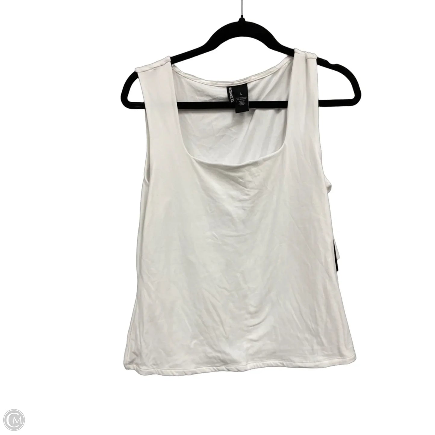 Top Sleeveless By Clothes Mentor In White, Size: L