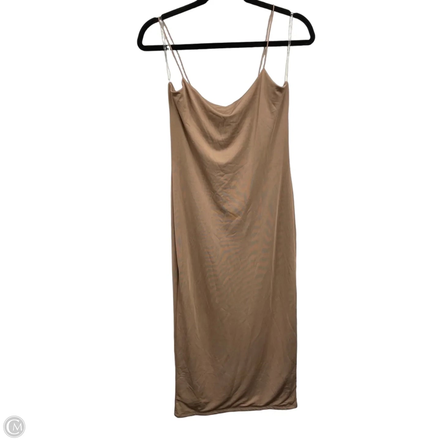 Dress Casual Midi By Fashion Nova In Brown, Size: L