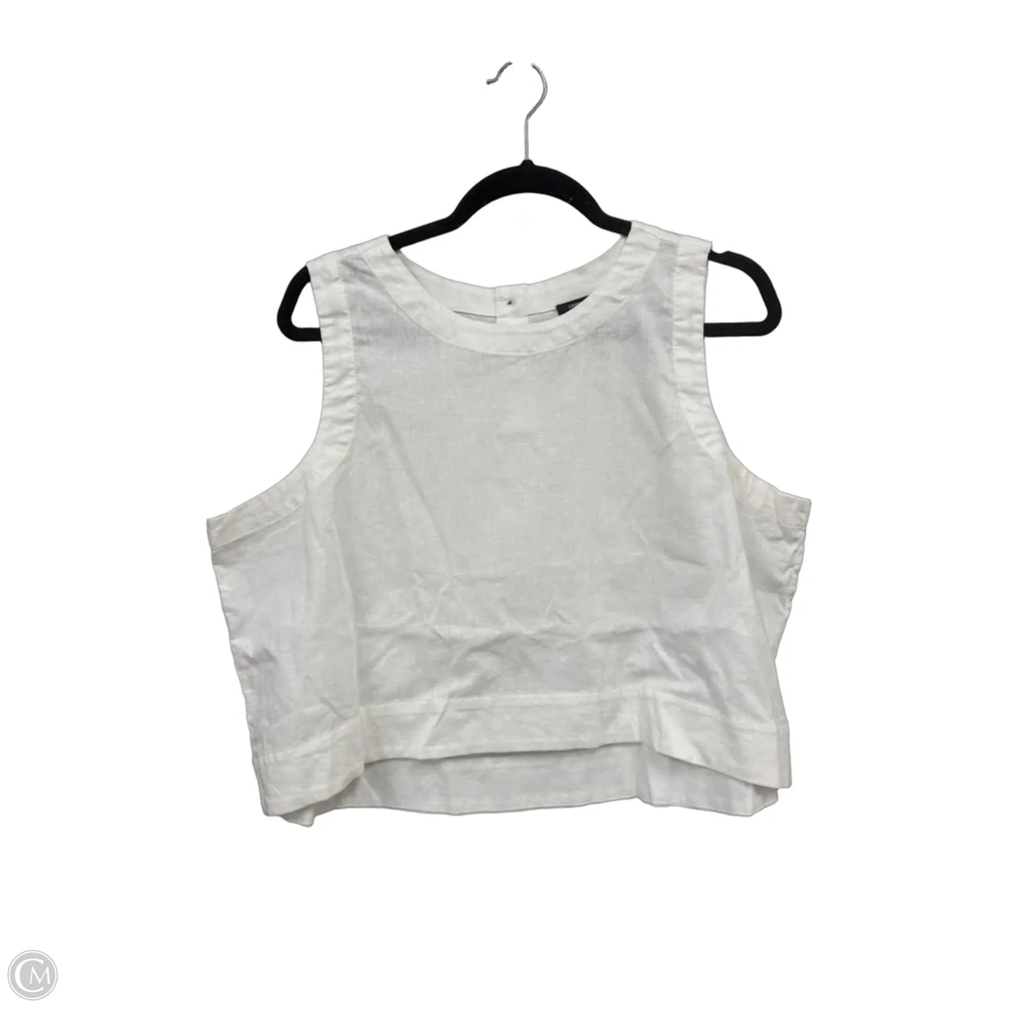 Top Sleeveless By Express In White, Size: Xl