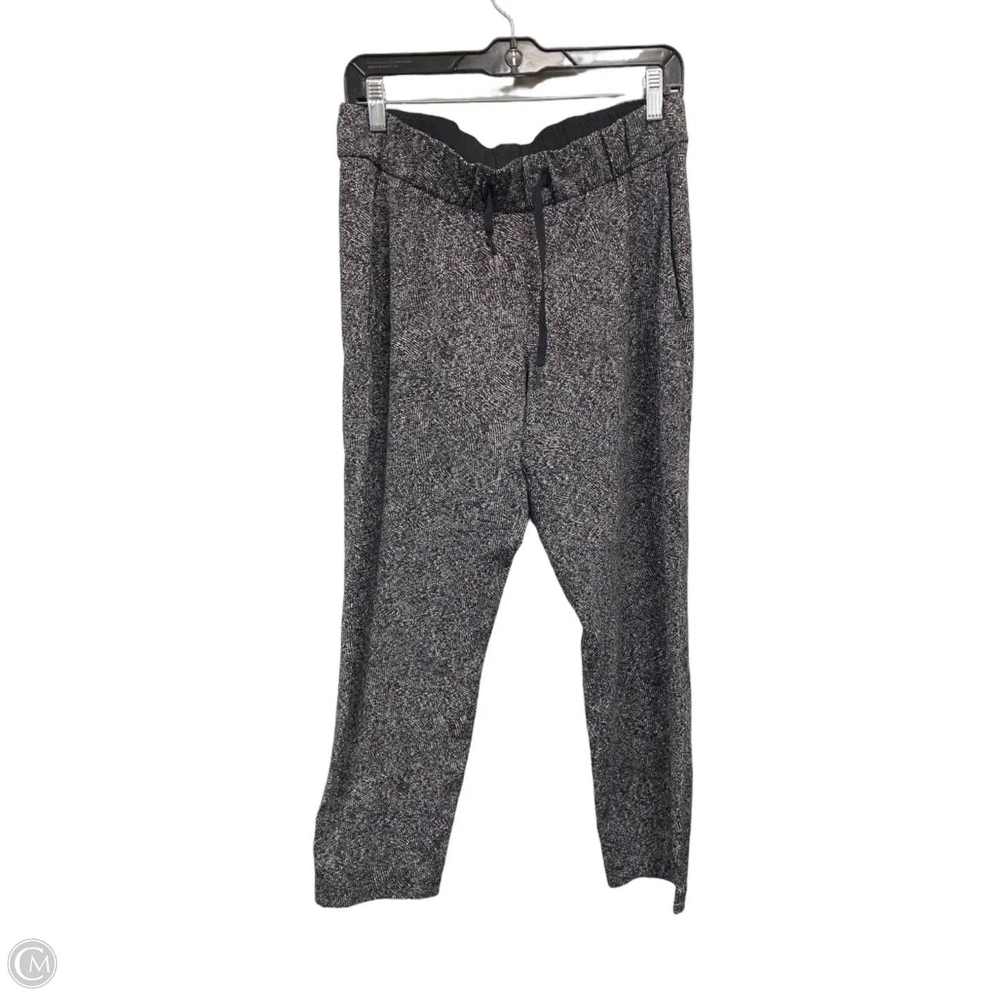 Athletic Pants By Lululemon In Grey & White, Size: 8
