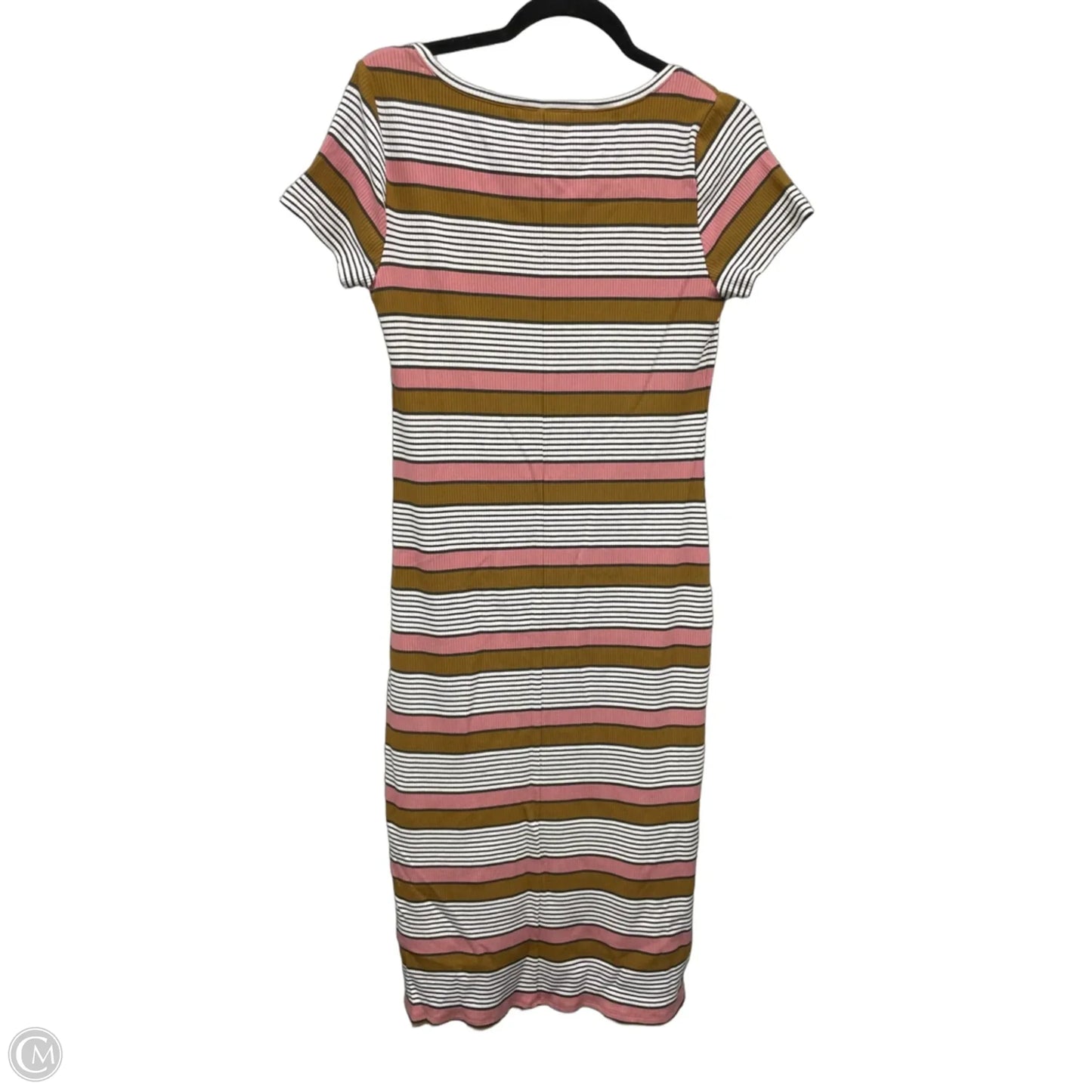 Dress Casual Maxi By Loft In Brown & Pink, Size: M