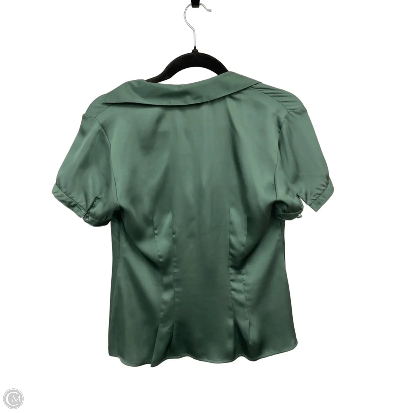 Blouse Short Sleeve By Loft In Green, Size: 4