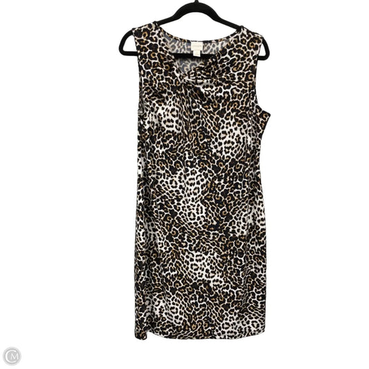 Dress Casual Short By Chicos In Black & Cream, Size: M