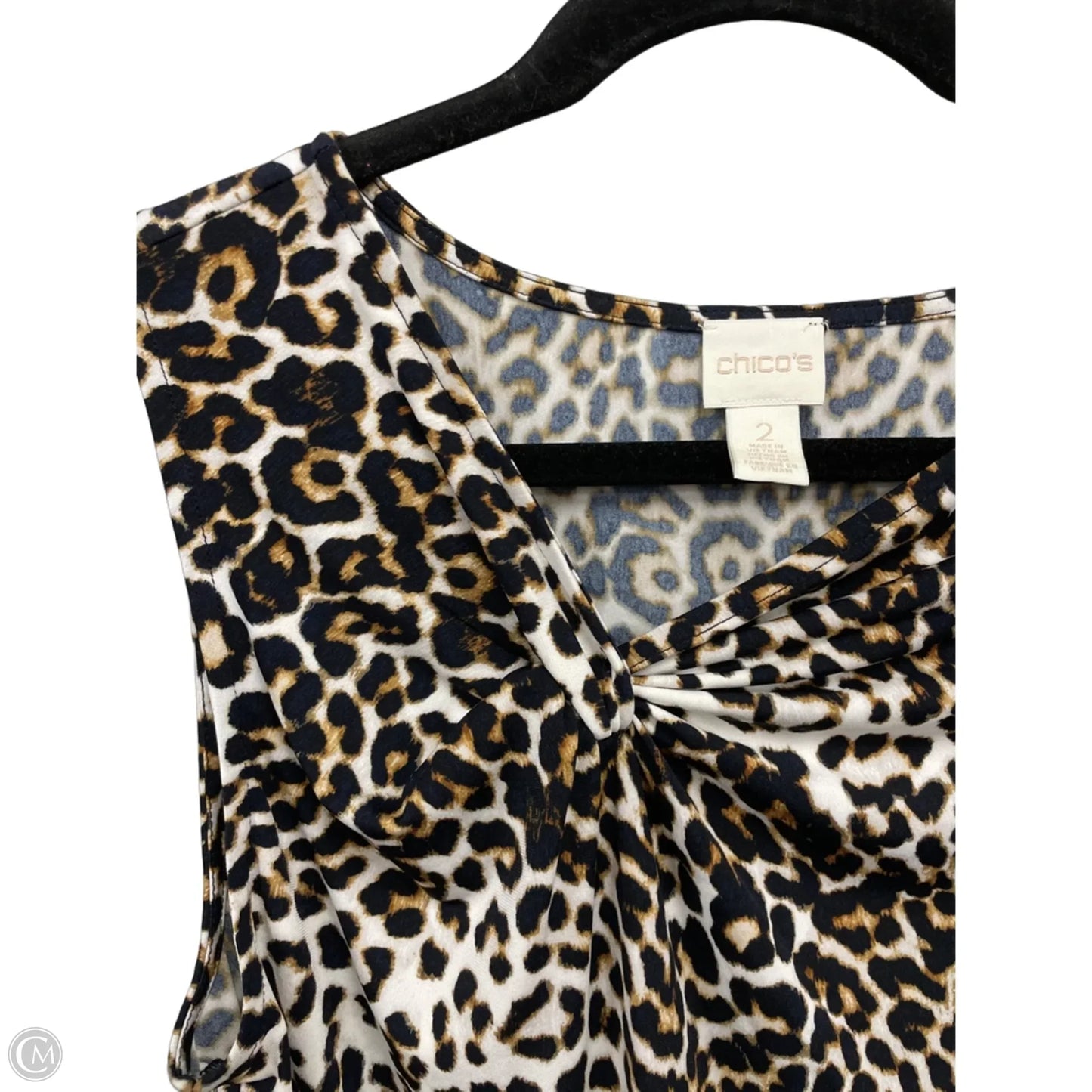 Dress Casual Short By Chicos In Black & Cream, Size: M