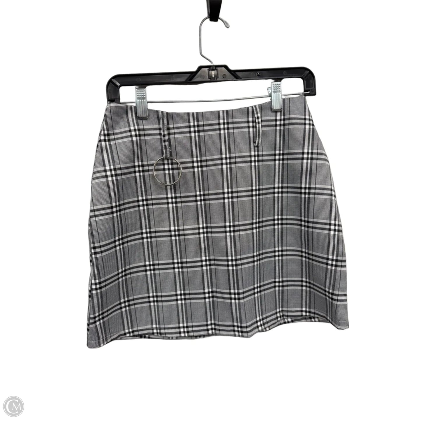 Skirt Mini & Short By Clothes Mentor In Black & White, Size: M