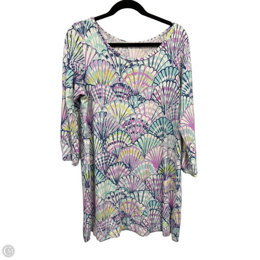 Dress Designer By Lilly Pulitzer In Blue & Purple, Size: Xl