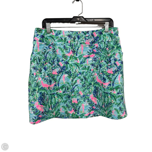 Skort Designer By Lilly Pulitzer In Blue & Green, Size: 12