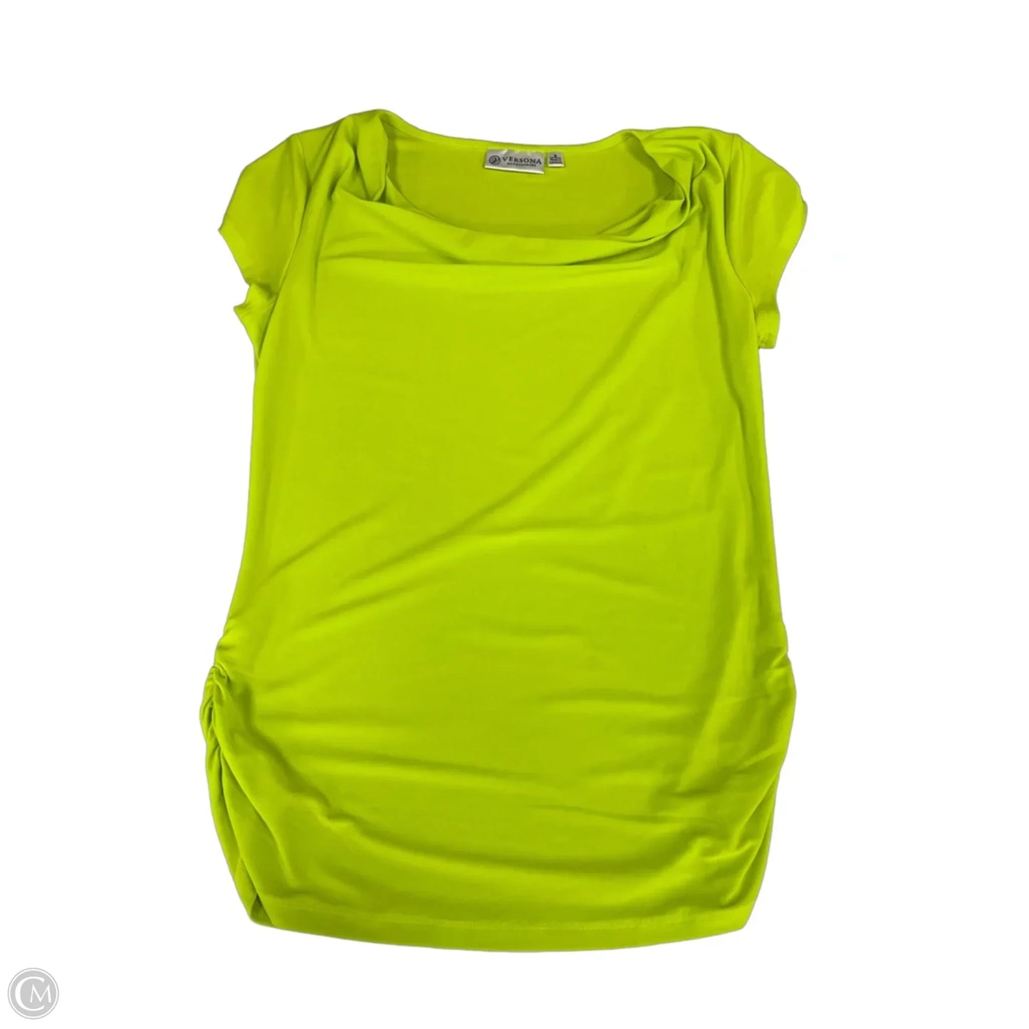 Top Short Sleeve By Versona In Green, Size: S