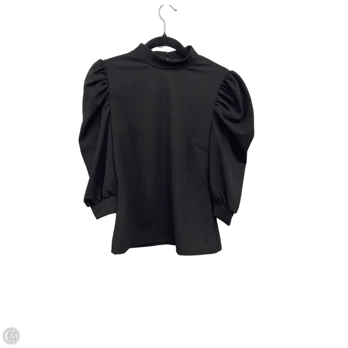 Top 3/4 Sleeve By Shein In Black, Size: L