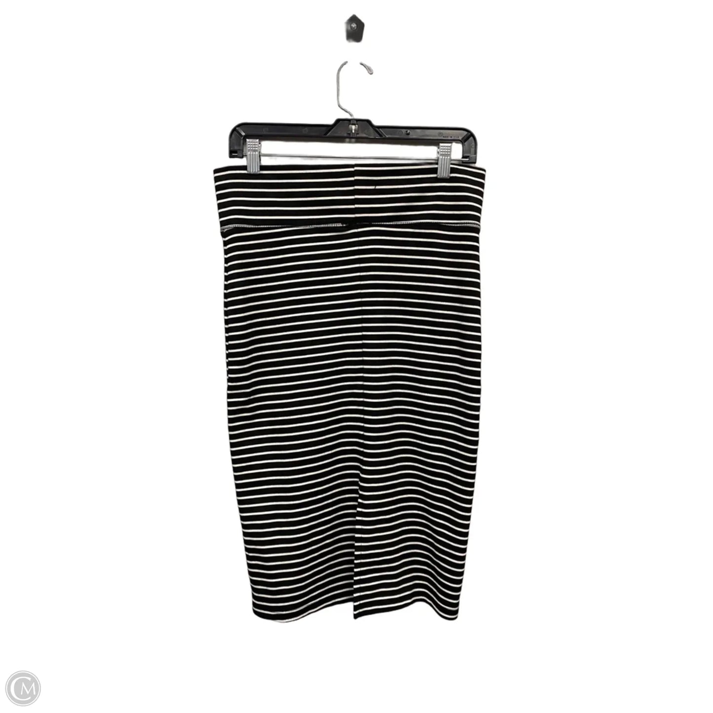 Skirt Midi By Forever 21 In Black & White, Size: L