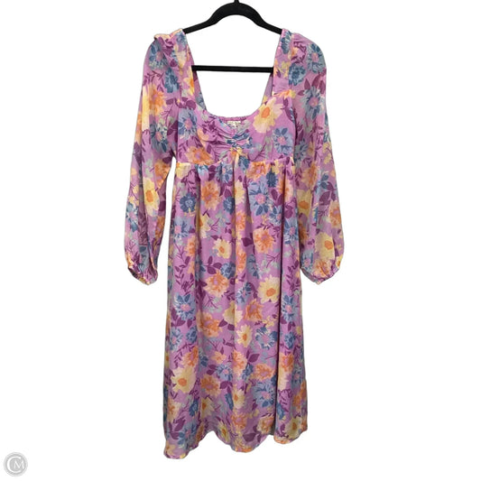 Dress Casual Midi By Billabong In Purple, Size: S