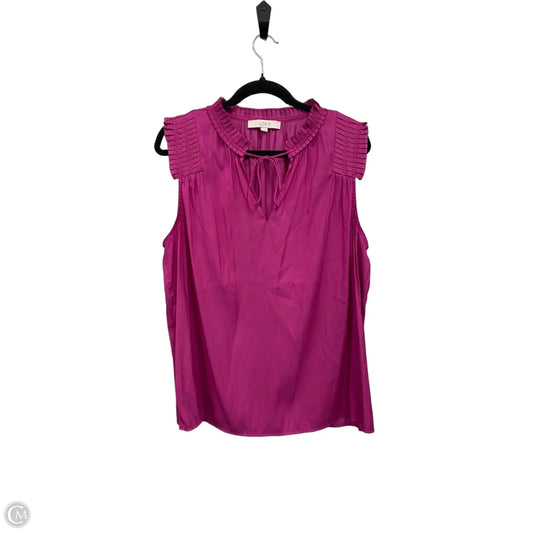 Top Sleeveless By Loft In Purple, Size: Xl
