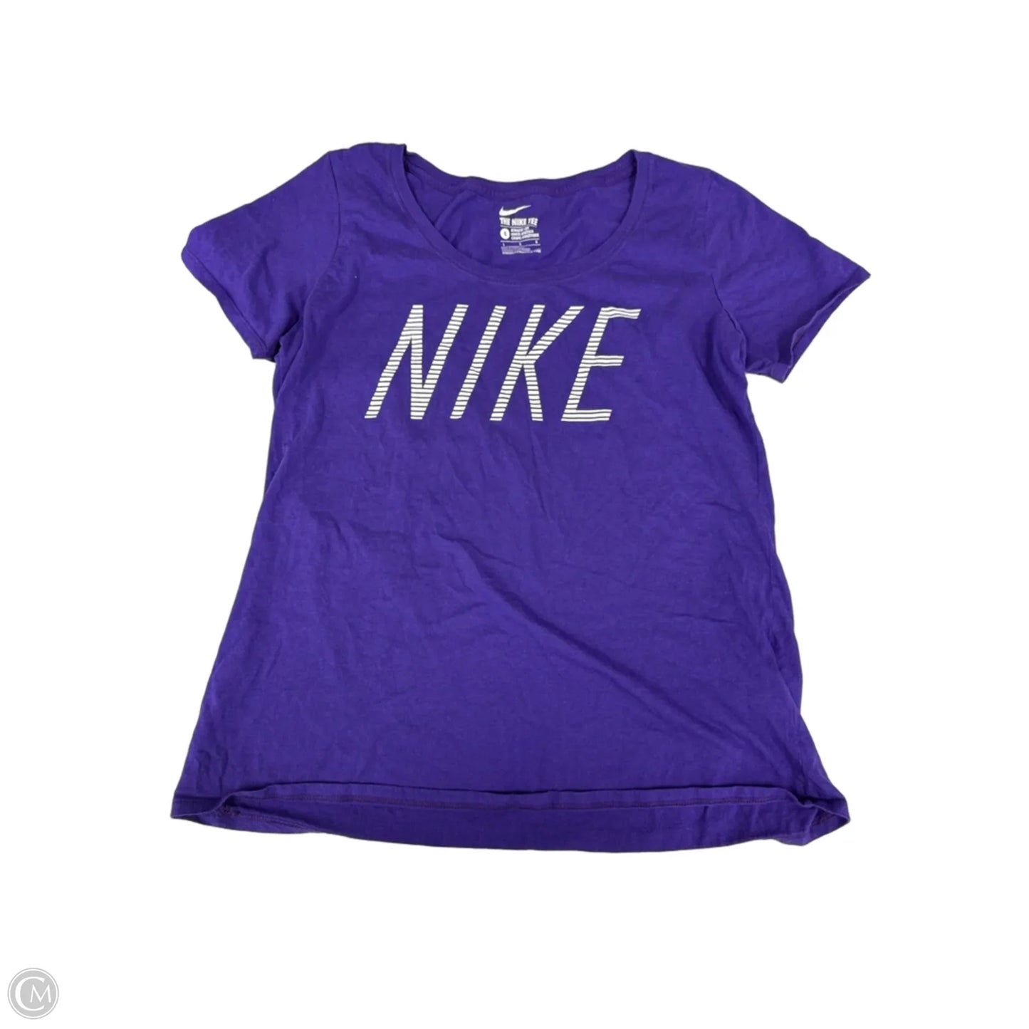 Top Short Sleeve Basic By Nike Apparel In Purple, Size: L